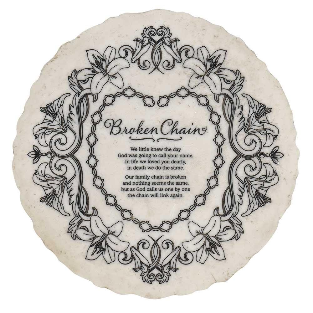 Broken Chain Bereavement Stepping Stone - DiFranz Gifts