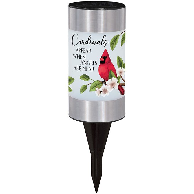 Cardinals Appear Memorial Solar Garden Stakes - DiFranz Gifts