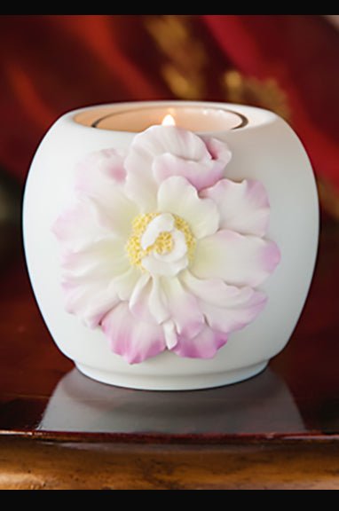 Confederate Rose Votive - DiFranz GiftsTea Lightibis and orchid
