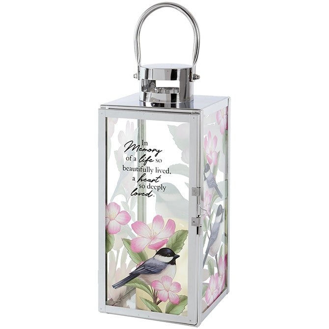Deeply Loved Chrome Art Lantern - DiFranz Gifts