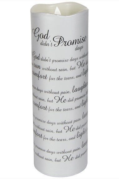 "God Didn't Promise" Sonnet Candle - DiFranz Gifts