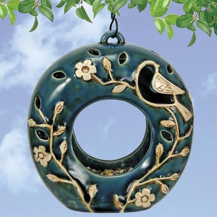 Hanging Sphere Blue/Ivory - DiFranz GiftsBird FeederCoynes