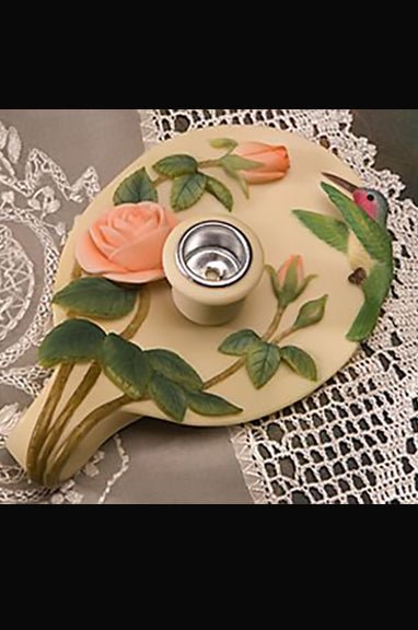 Hummingbird & Rose Chamberstick - DiFranz GiftsChamberstickibis and orchid