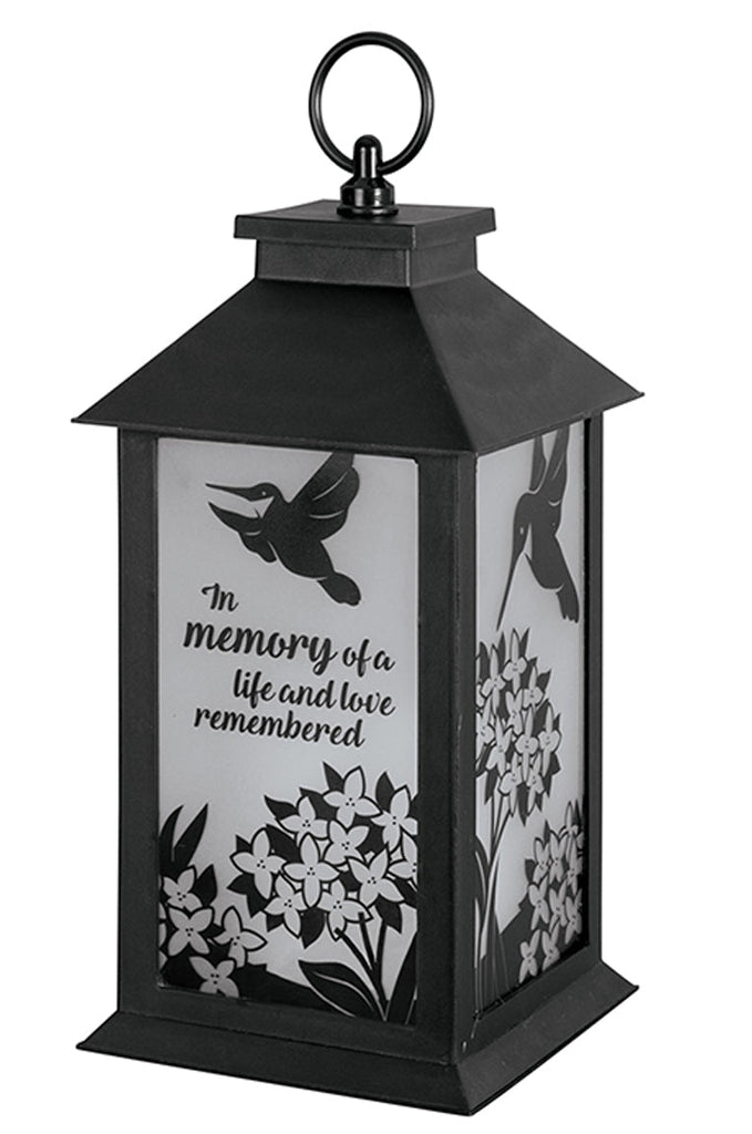 "Loved Remembered" Frosted Glass Lantern - DiFranz Gifts