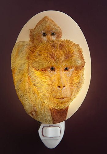 Monkey and Baby Ibis & Orchid Night Light - DiFranz GiftsNight Lightibis and orchid