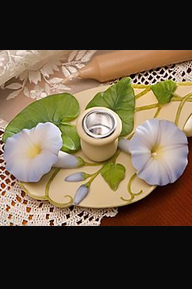 Morning Glory Chamberstick - DiFranz GiftsChamberstickibis and orchid