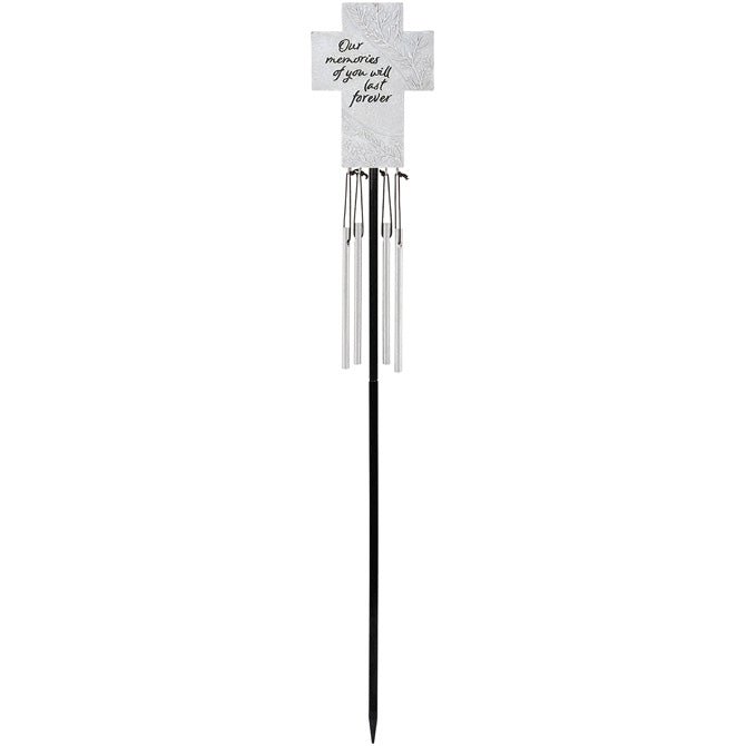 Our Memories Floral Chime Stake - DiFranz Gifts