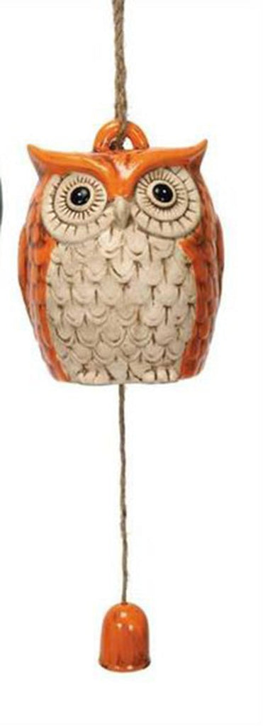 Owl Hanging Bell Orange - DiFranz GiftsBellCoynes
