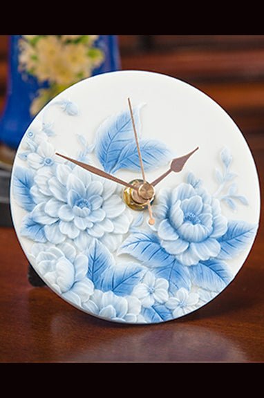 Secret Garden Clock - DiFranz GiftsClockibis and orchid