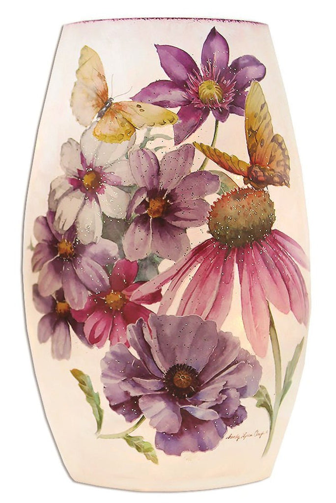 Stony Creek Aubergine Song I Lighted Small Vase - DiFranz GiftsLighted VaseStony Creek