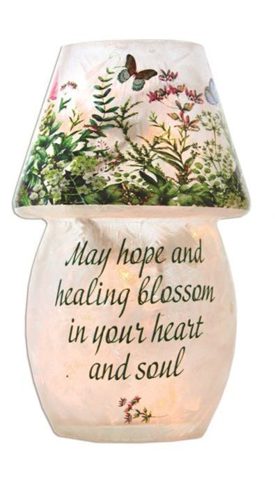 Stony Creek Good Health Garden Hope Pre - Lit Votive w/ Shade - DiFranz GiftsLighted VaseStony Creek