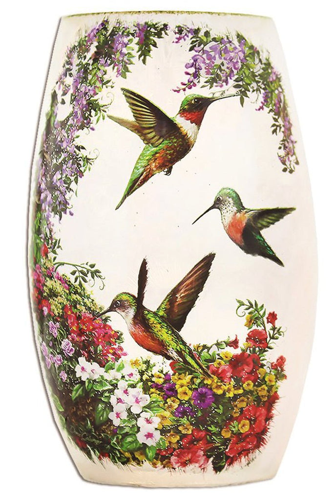 Stony Creek Hydrangeas Hummers II Lighted Small Vase - DiFranz GiftsLighted VaseStony Creek