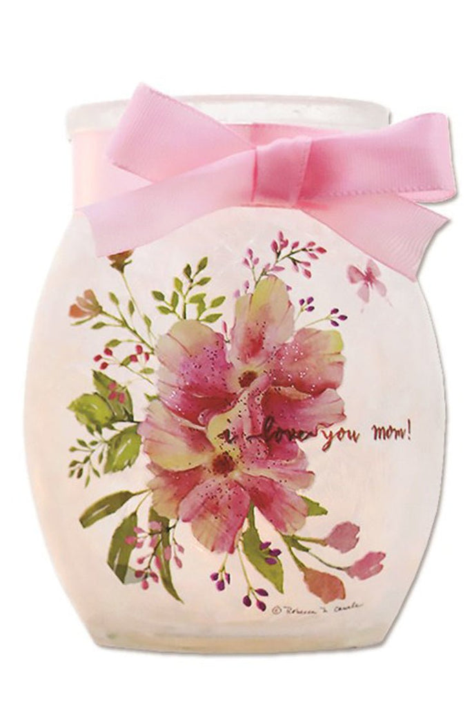 Stony Creek I Love You Mom Small Pre - Lit Jar w/ Ribbon - DiFranz GiftsLighted VaseStony Creek