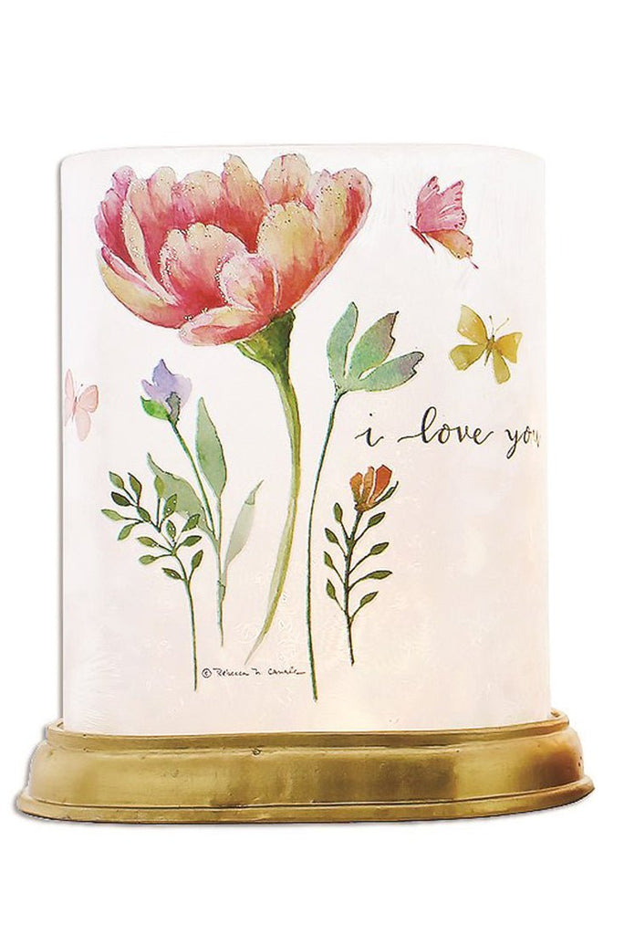 Stony Creek I Love You Oval Lighted Vase W/Resin Base - DiFranz GiftsLighted VaseStony Creek