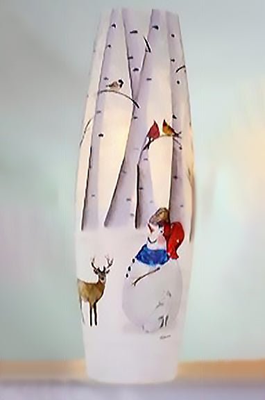 Stony Creek Snowman Blue Scarf - DiFranz GiftsLighted VaseStony Creek