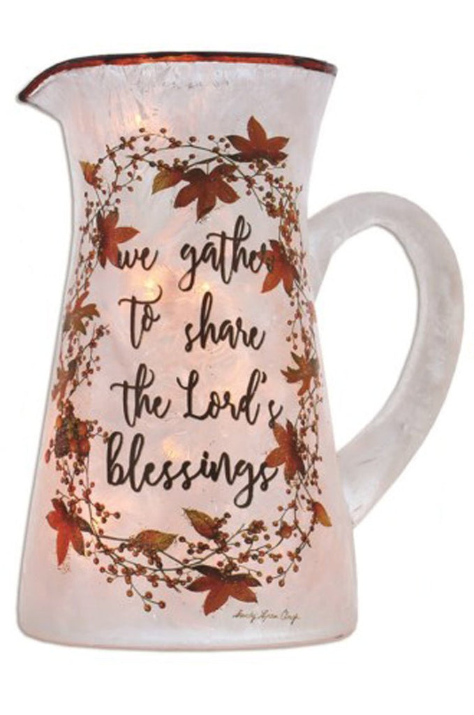 Stony Creek We Gather Lighted Pitcher - DiFranz GiftsLighted VaseStony Creek