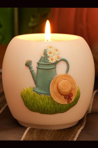 Watering Can Votive - DiFranz GiftsTea Lightibis and orchid